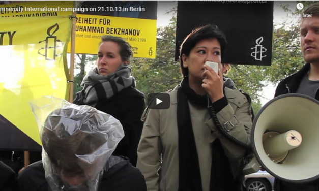 Amnesty International action in Berlin on October 21th, 2014